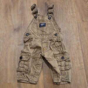 OshKosh B'gosh Tan Kids Overalls 3 Months